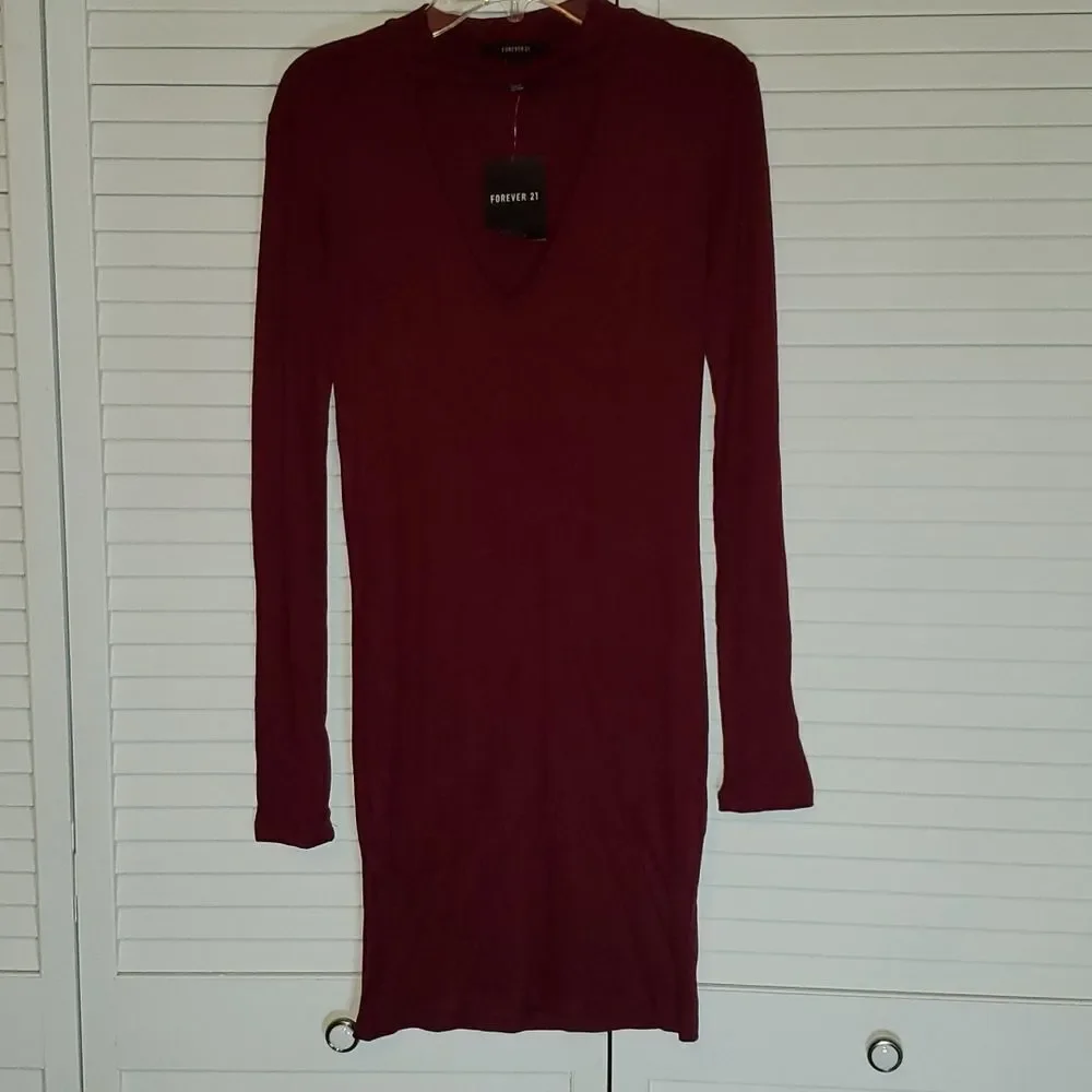Forever 21 Ribbed Body Con Mini Dress